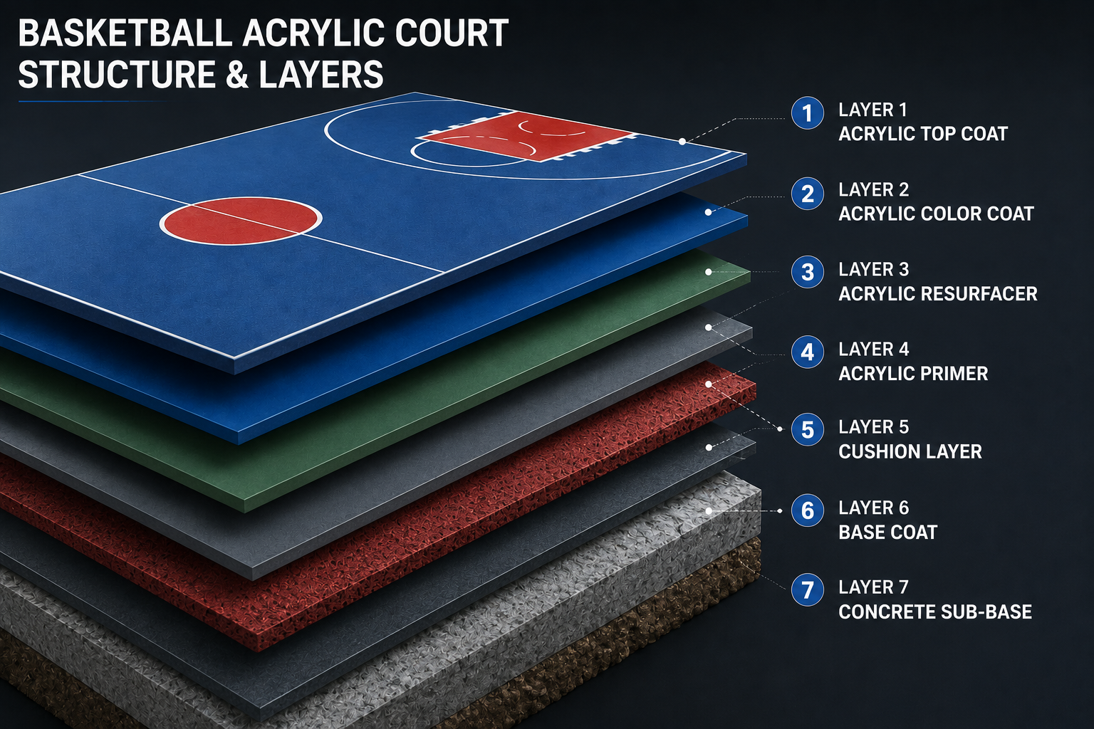 Basketball Court Layers